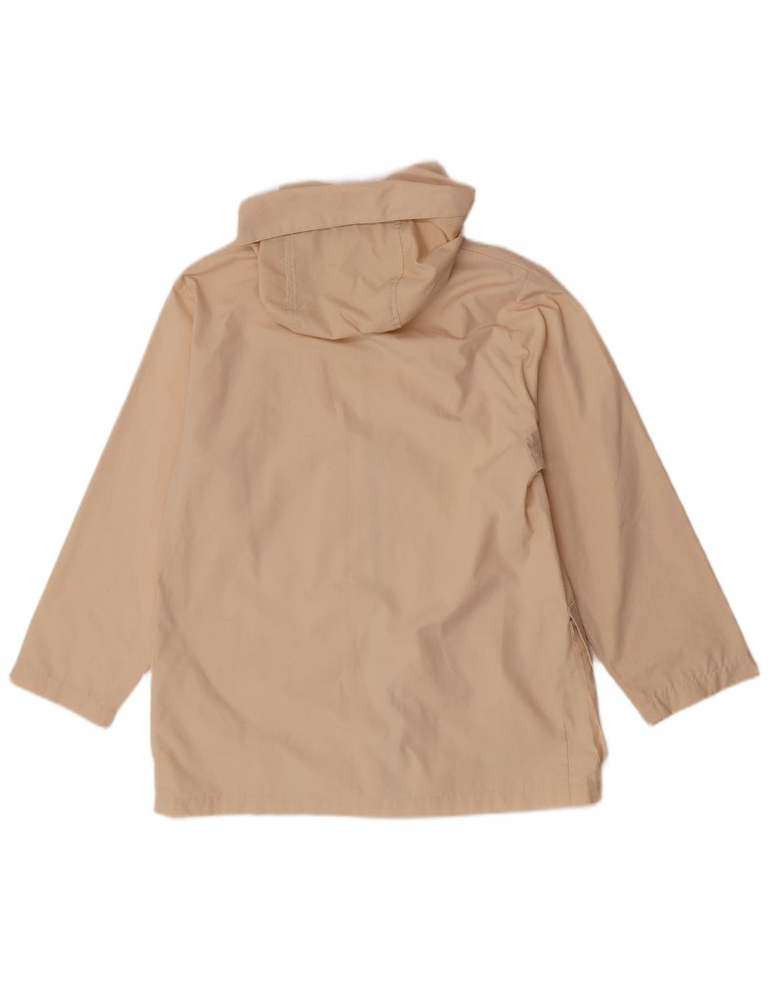 Jaqueta utilitária feminina vintage com capuz UK 12 bege médio