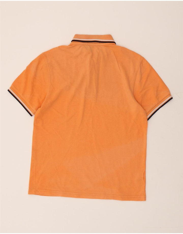 Camisa pólo masculina FRED PERRY pequena laranja algodão