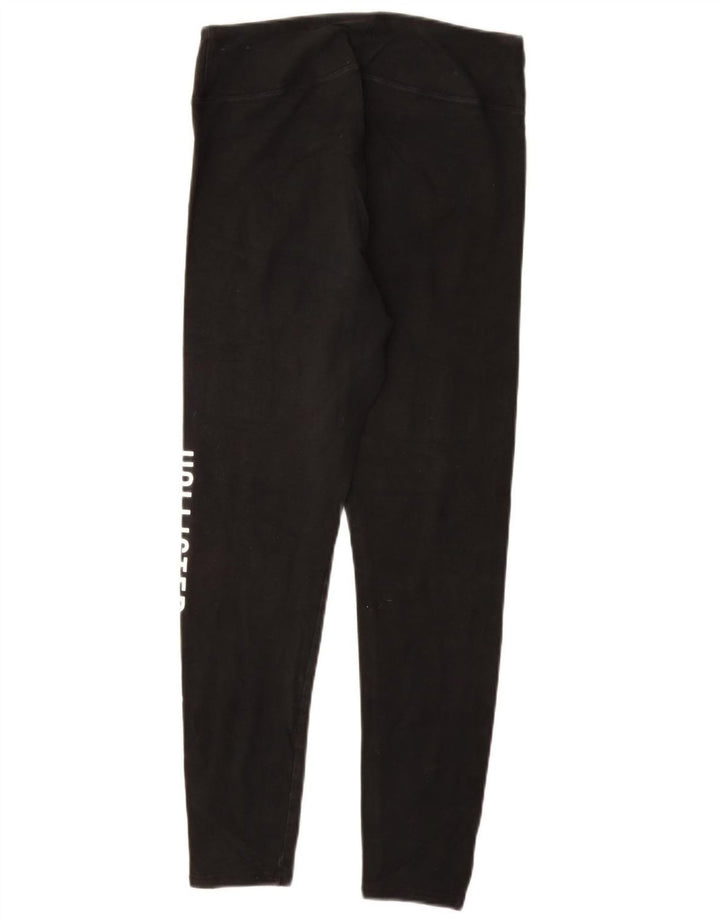 HOLLISTER Leggings Gráficos Femininos Reino Unido 14 Grande Algodão Preto