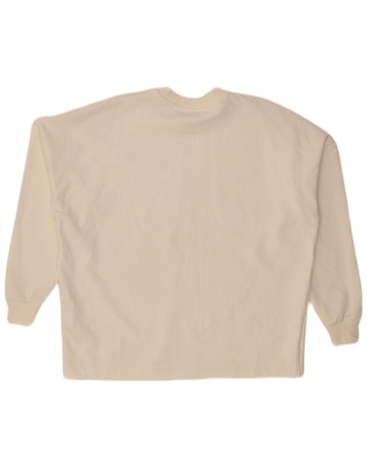 Moletom Zara Masculino Solto Fit Jumper Pequeno Algodão Branco