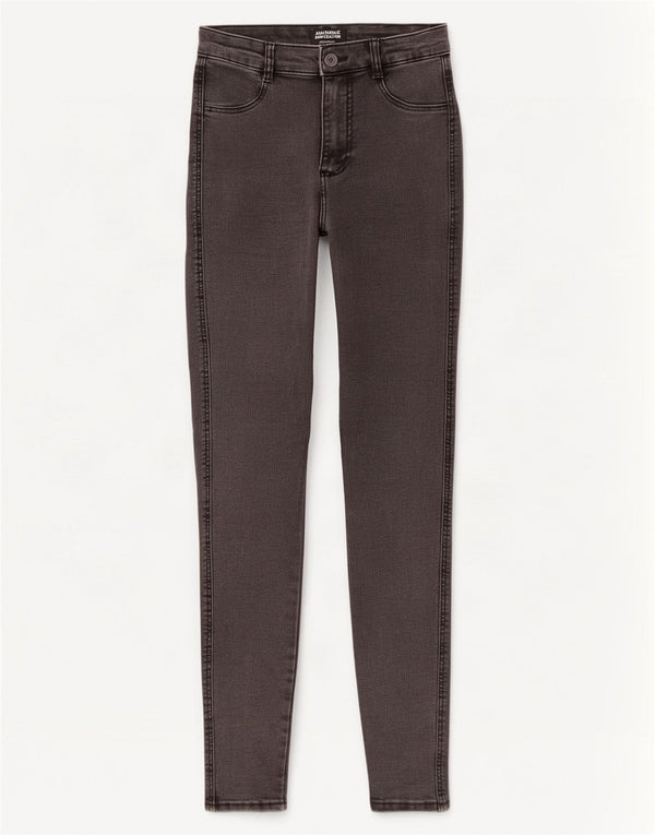 Zara Calça jeans feminina Trafaluc skinny EU 34 2XS W24 L28 algodão preto
