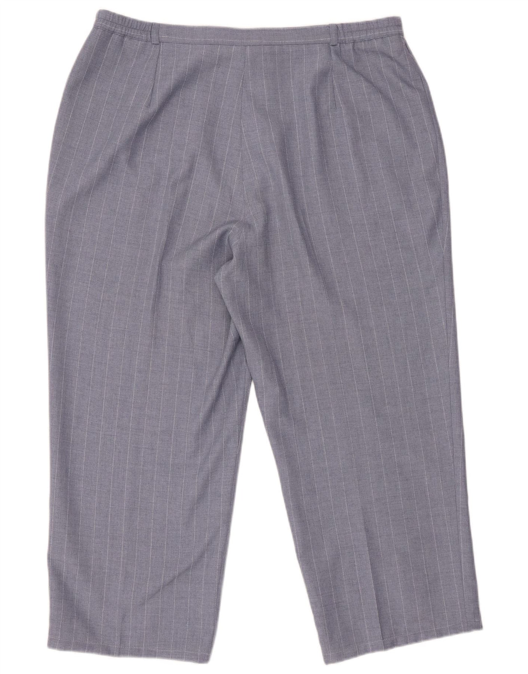 ST. Calça feminina BERNARD cintura alta cortada UK 20 2XL W34 L24 azul