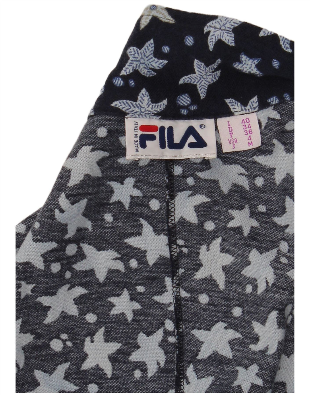 Macacão feminino sem mangas FILA IT 40 pequeno azul marinho floral