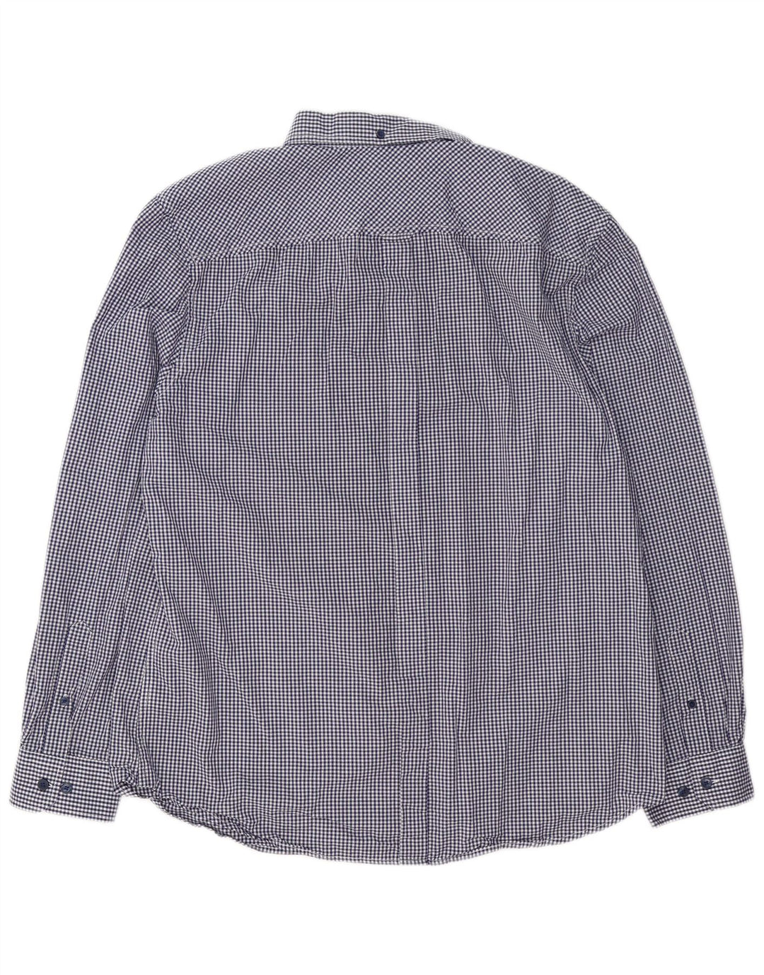 Camisa masculina Ben Sherman XL azul marinho algodão guingão