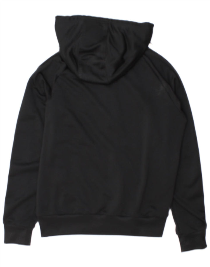 Adidas Womens Tracksuit Top Jacket UK 16 Grande Preto Colourblock Poliéster