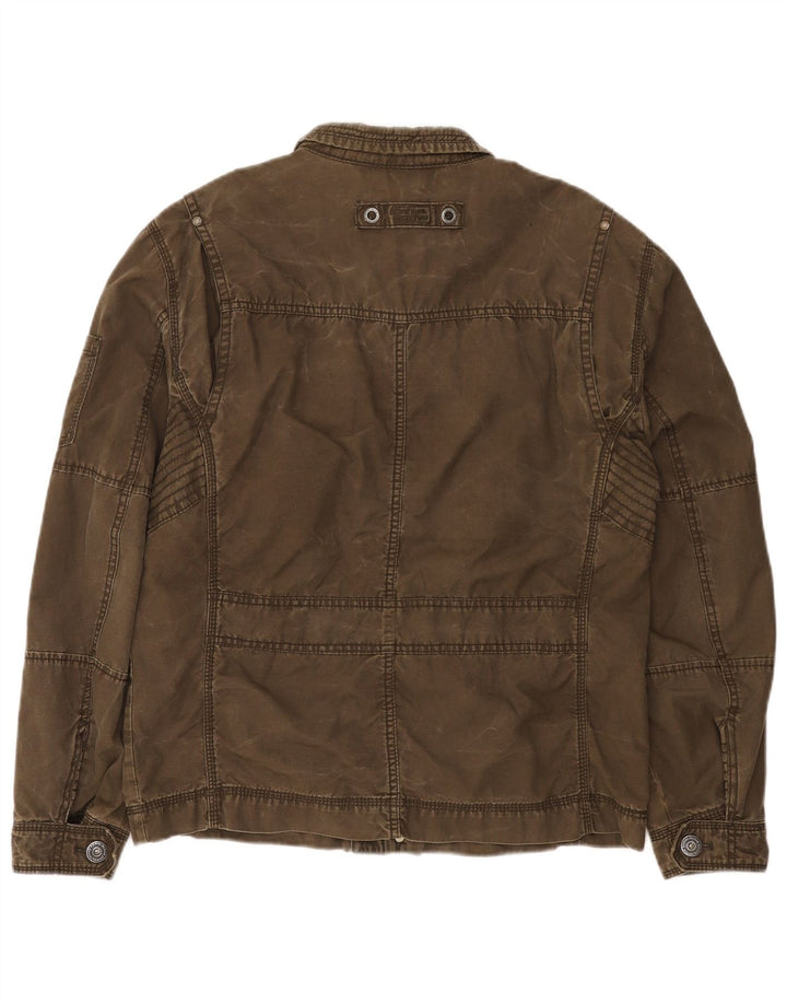 Jaqueta utilitária masculina Camel Active UK 38 médio cáqui