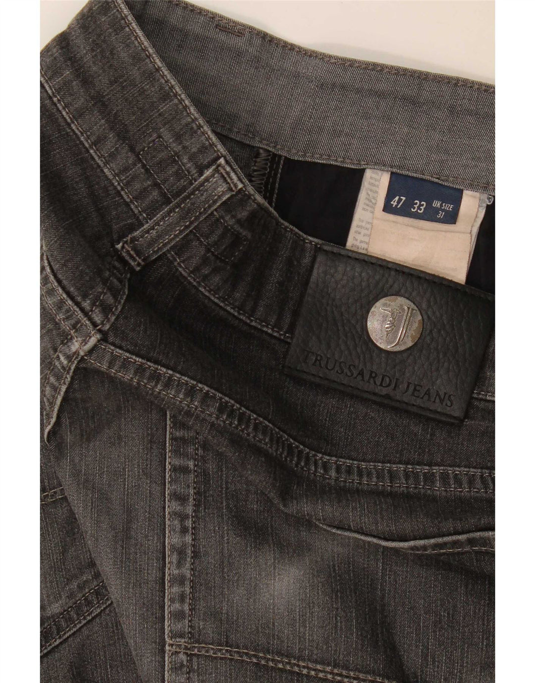 Jeans retos masculinos Trussardi W31 L31 cinza