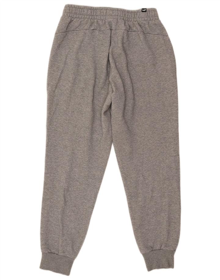 Calça de treino masculina Puma Joggers cinza médio algodão manchado
