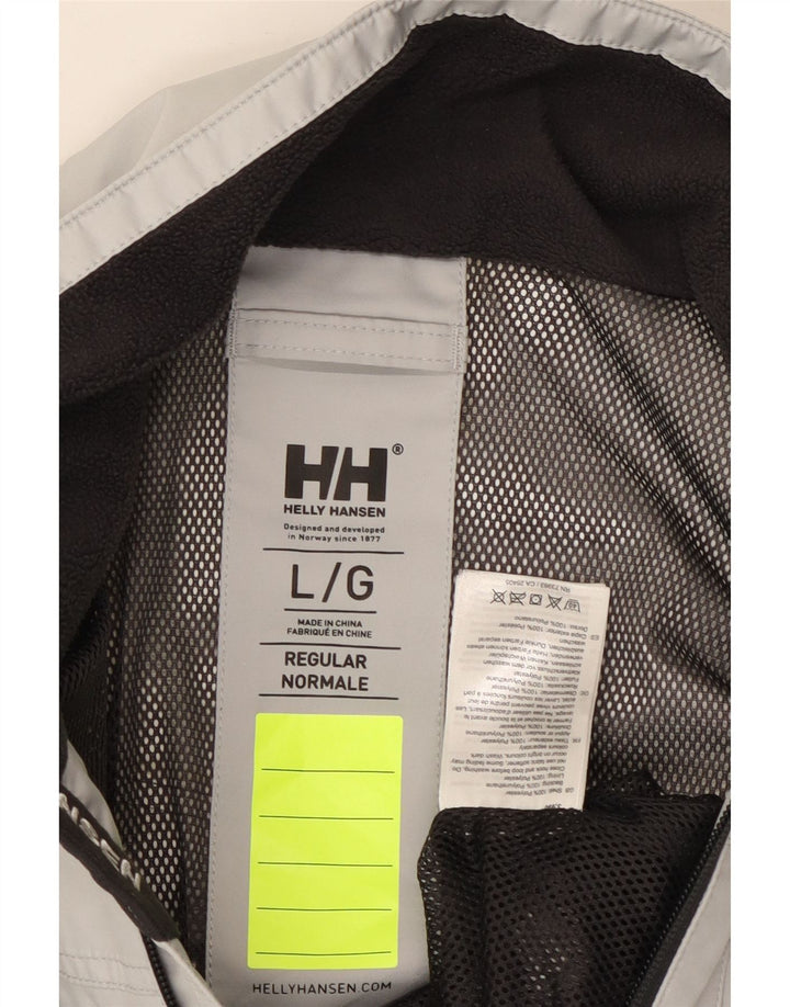 Jaqueta de chuva masculina Helly Hansen Graphic UK 40 poliéster cinza grande