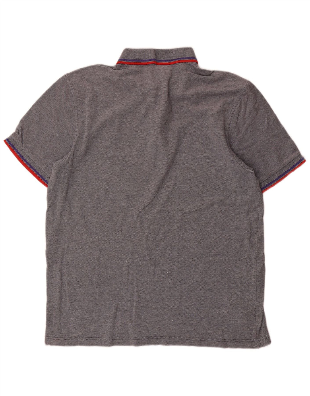 Camisa polo masculina Fred Perry grande algodão listrado cinza