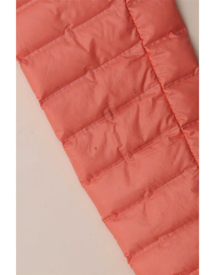 Jaqueta acolchoada com capuz feminina Adidas UK 12/14 poliéster rosa médio