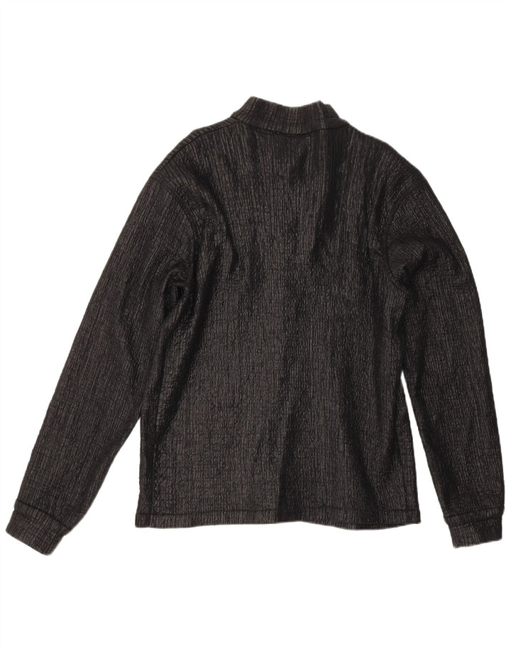 Blusa feminina vintage UK 14 grande preta