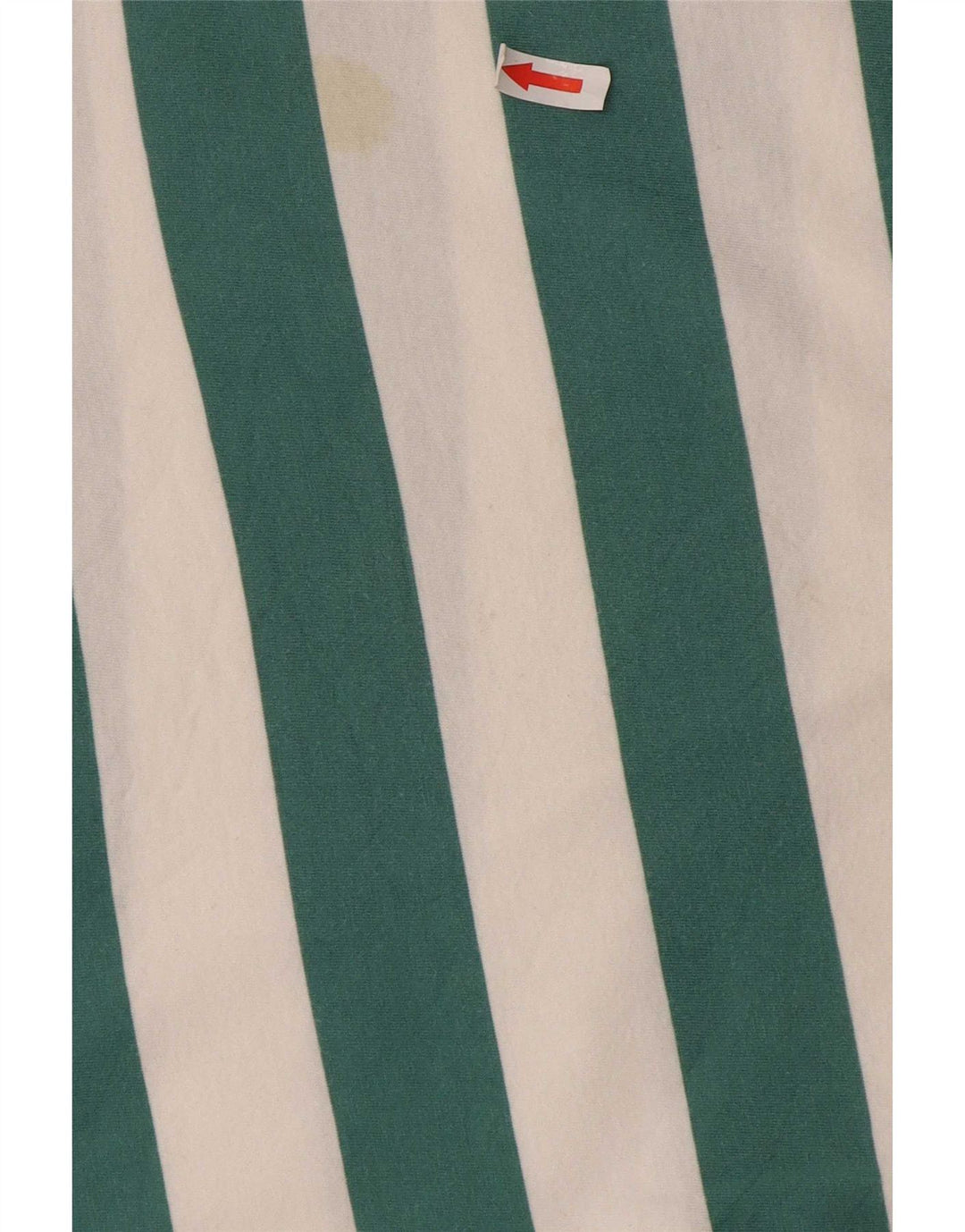 Camiseta masculina J. Crew Top grande de algodão listrado verde