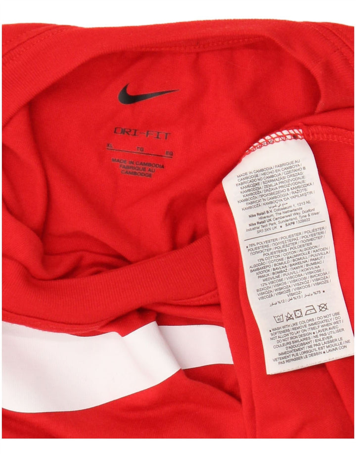 Camiseta Nike Masculina Dri Fit Graphic Top XL Vermelho Poliéster