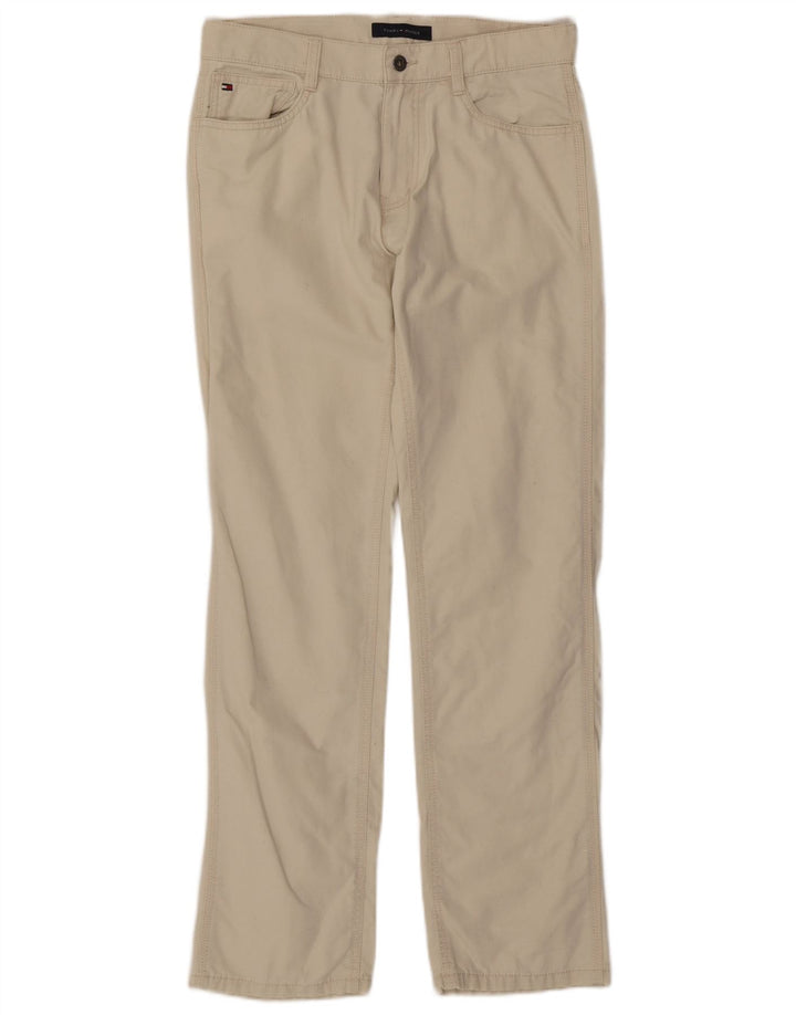 Calça casual masculina TOMMY HILFIGER W30 L32 algodão branco