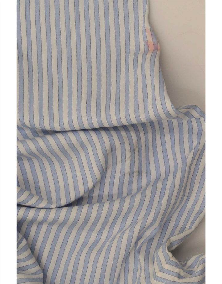 Camisa masculina Ellesse XL algodão listrado azul