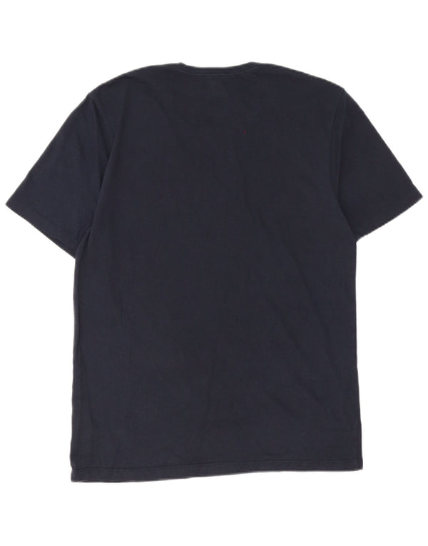 Camiseta masculina Hugo Boss Top médio algodão azul marinho