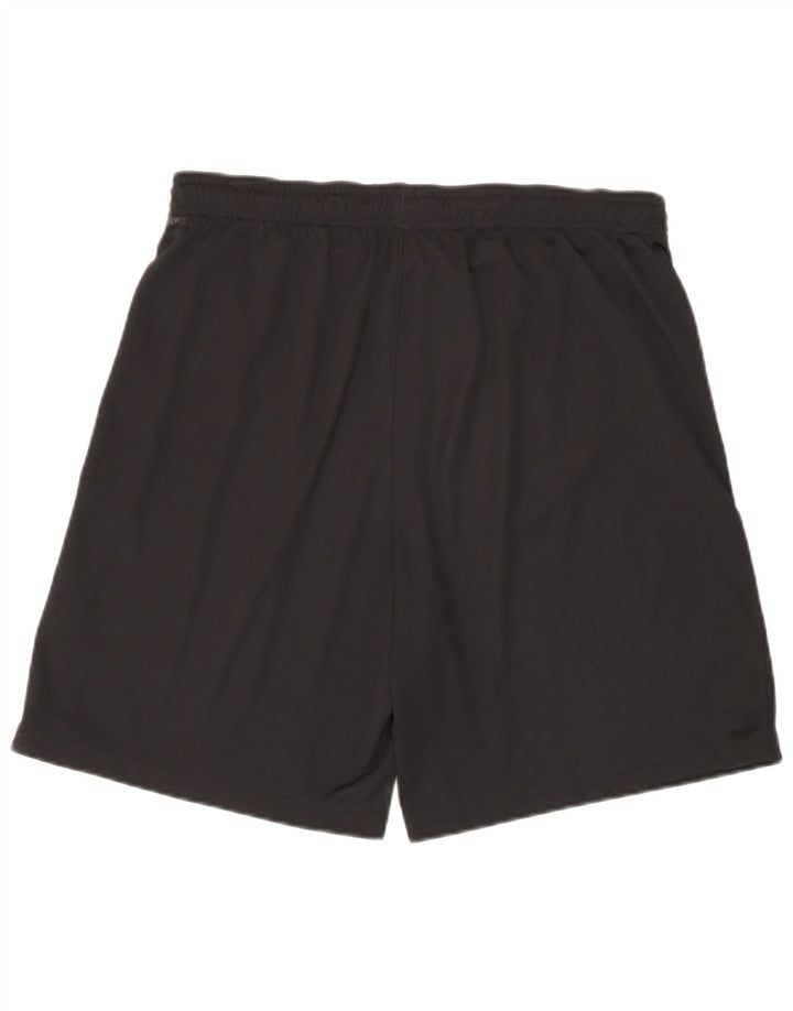 Shorts esportivos masculinos Puma médio preto colorblock poliéster