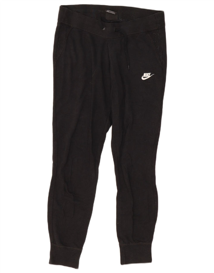 Calça de treino feminina Nike Joggers UK 12 médio preto algodão