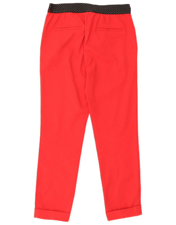 Zara Calça Chino Feminina Slim Grande W30 L27 Vermelho Colorblock