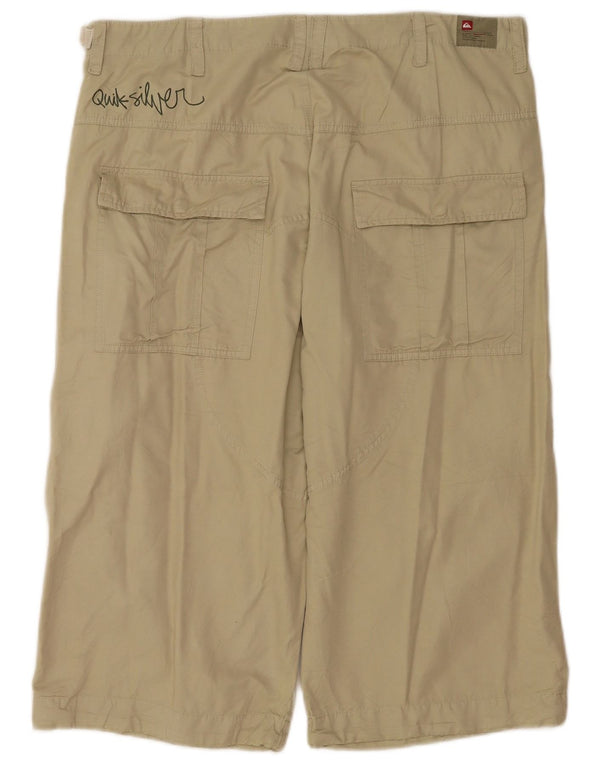 Quiksilver Mens Graphic Cargo Shorts W36 Grande Caqui