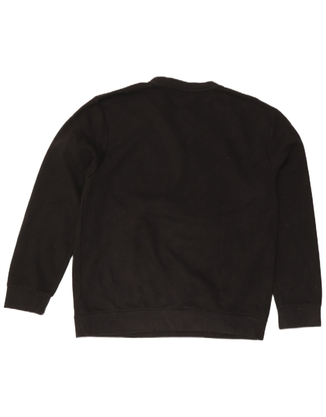 FILA feminino solto ajuste moletom gráfico jumper Reino Unido 16 grande algodão preto