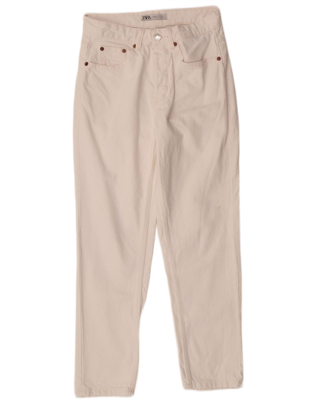 ZARA Mens Slim Jeans EU 36 XS W29 L27 Algodão Branco