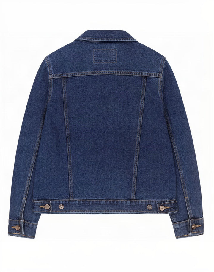 Jaqueta jeans feminina Marks & Spencer Reino Unido 10 algodão azul pequeno