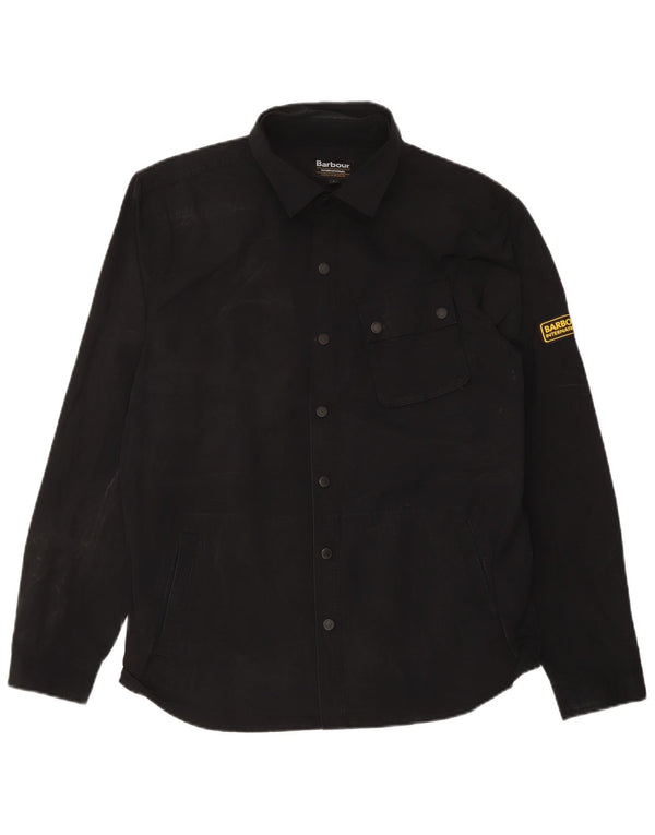 Camiseta masculina Barbour grande poliéster preto
