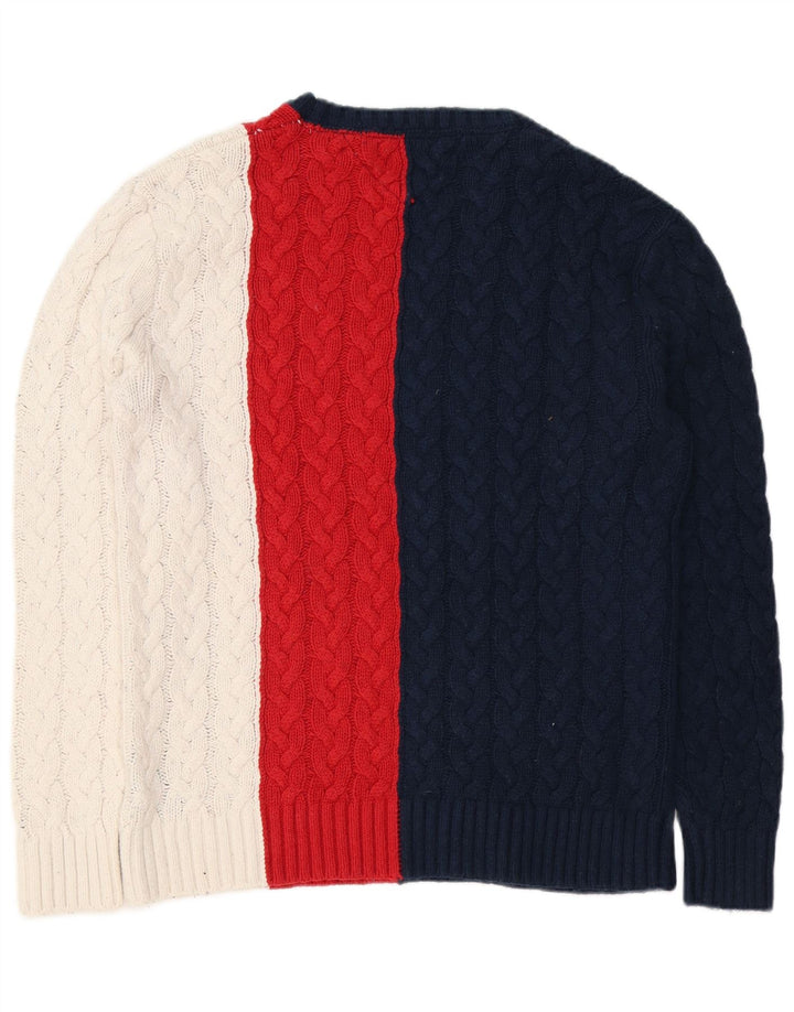 Suéter masculino Tommy Hilfiger com gola canoa médio multicolorido