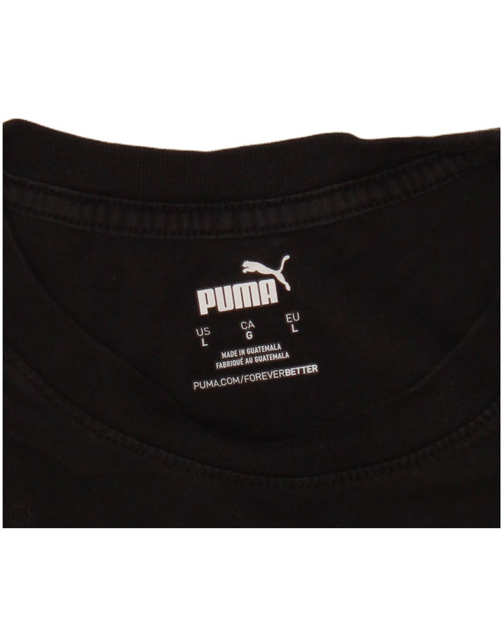Puma Camiseta Masculina Graphic Top Grande Preto
