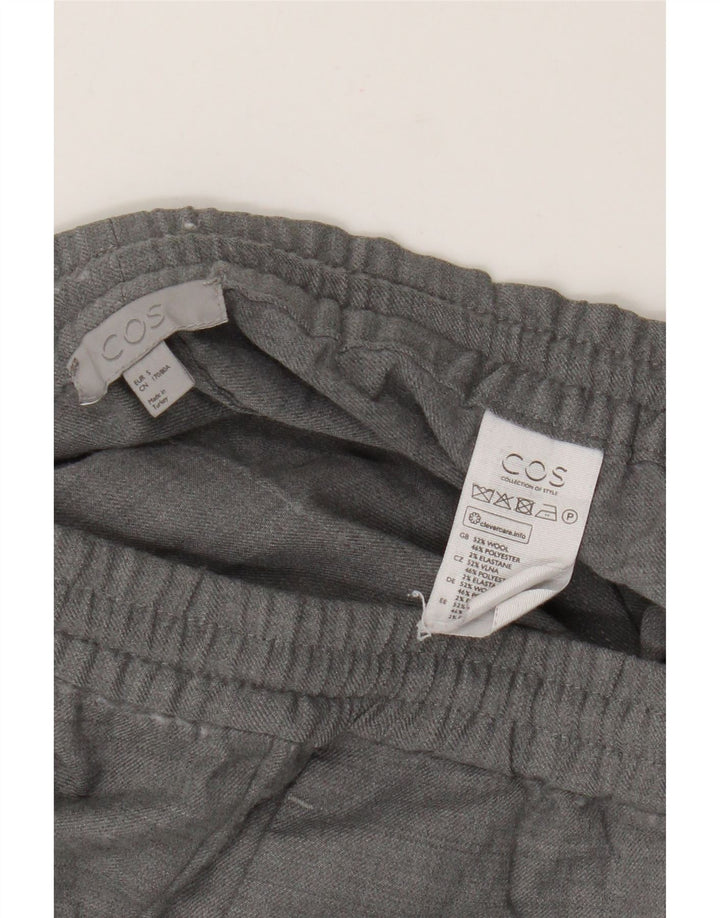 Cos Mens Joggers Cargo Calças Pequenas W29 L27 Lã Cinza