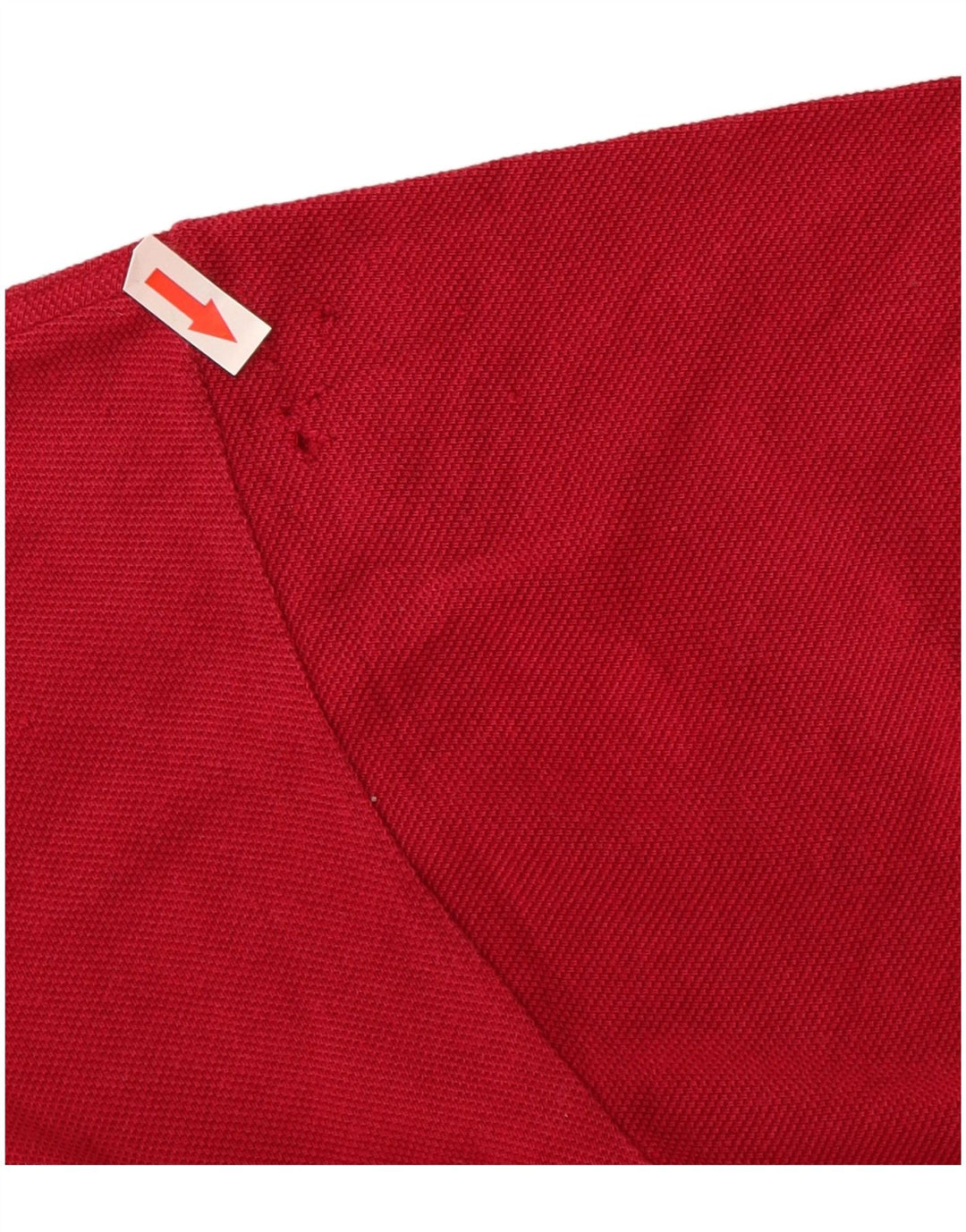 Camisa polo masculina Lacoste tamanho 5 grande algodão vermelho