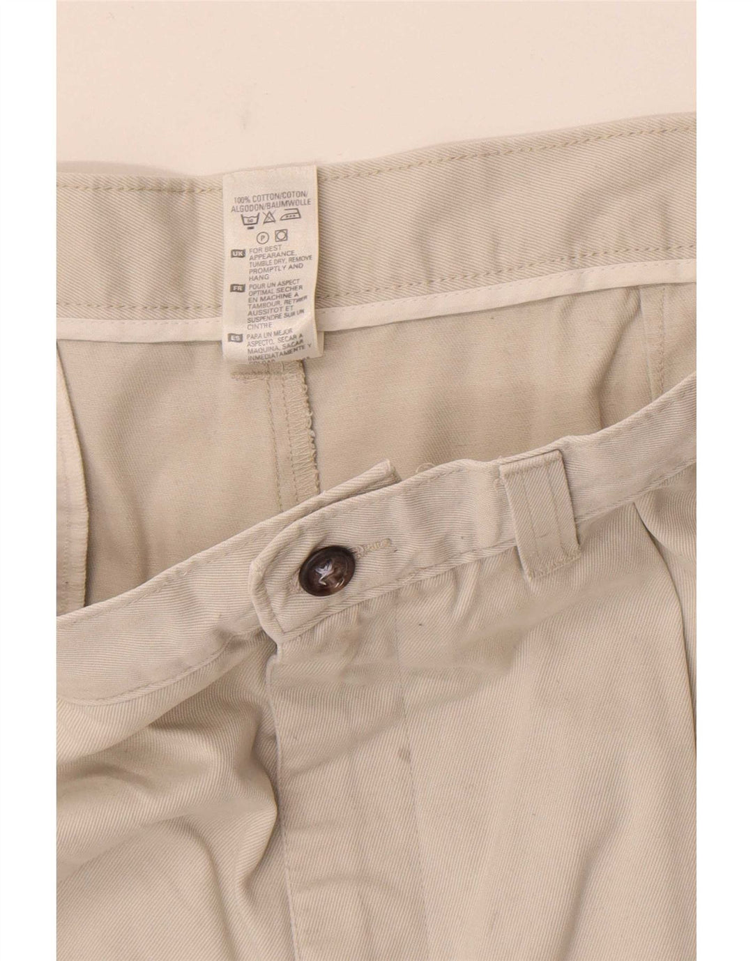 Shorts chino masculino Marks & Spencer Pegged W36 grande algodão branco