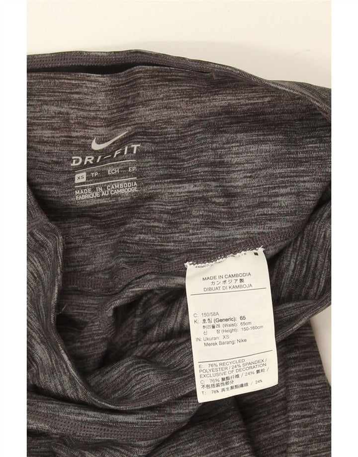 Leggings Nike Dri Fit UK 4 XS Cinza Poliéster Flecked