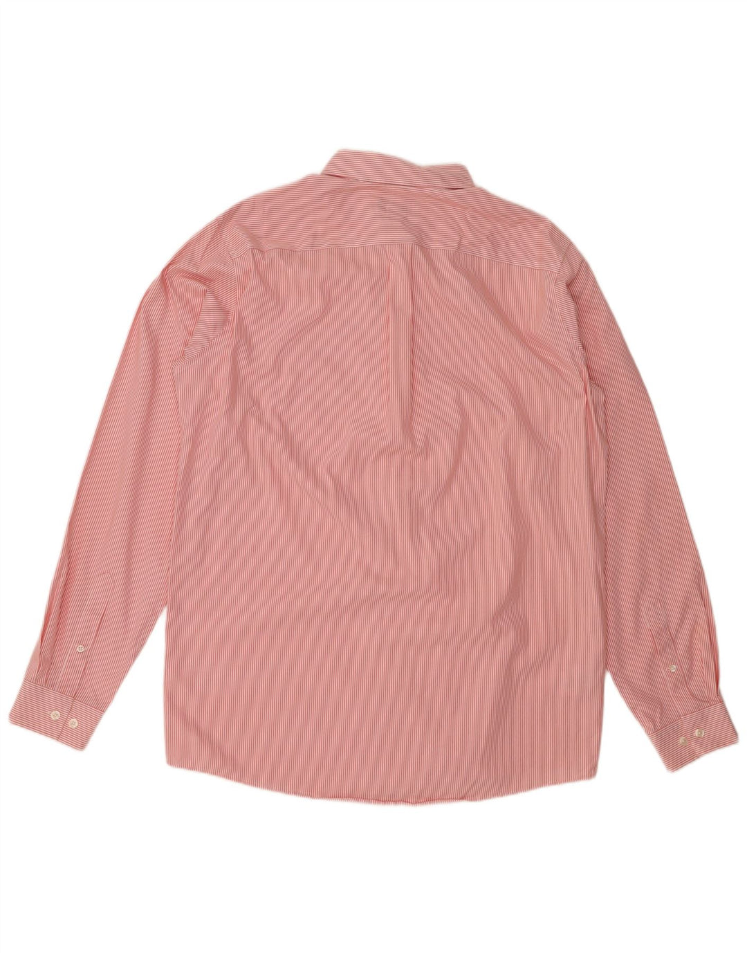 Camisa masculina alta e relaxada Eddie Bauer, algodão listrado vermelho grande