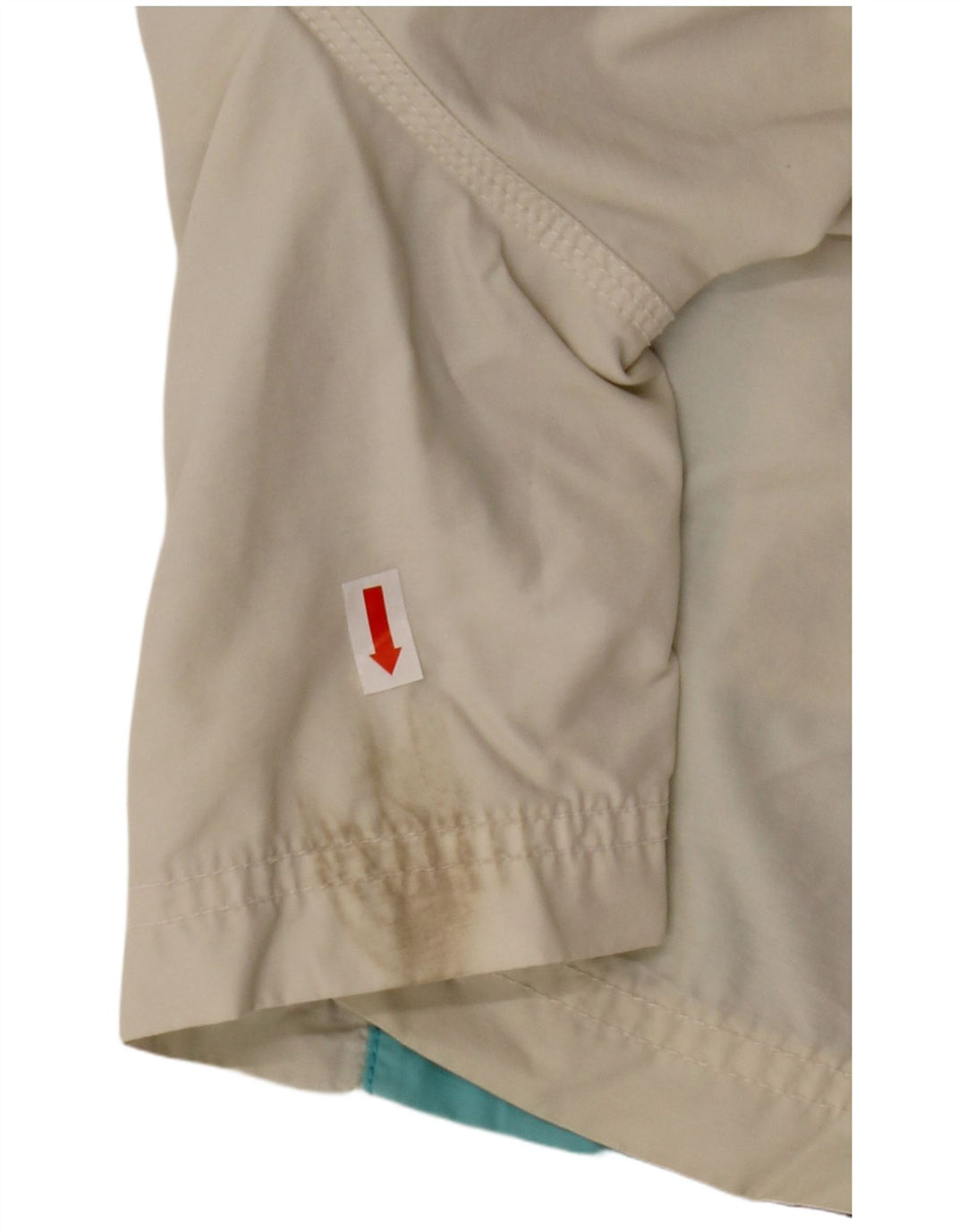 Shorts de natação masculino DIESEL pequeno algodão listrado branco