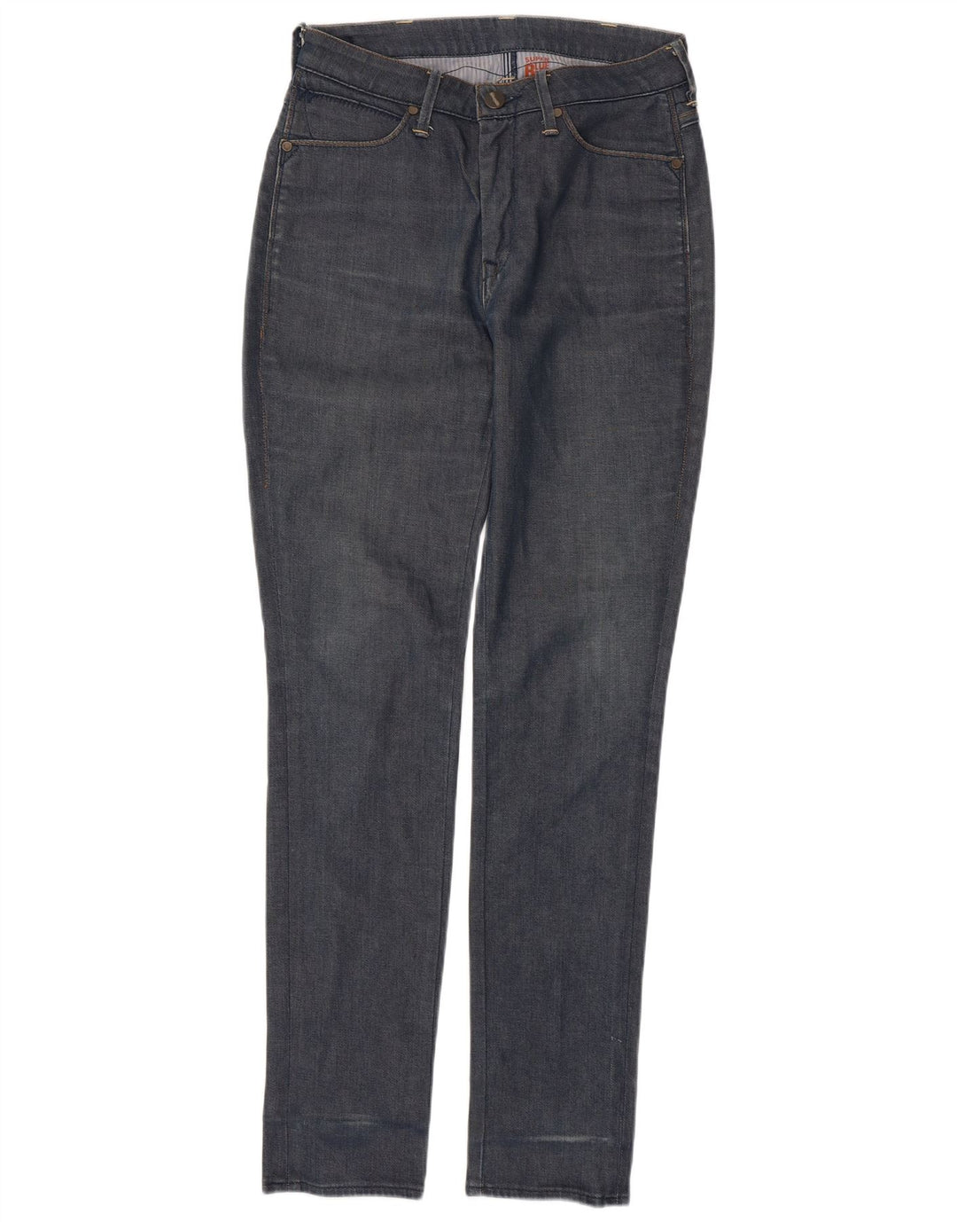 Wrangler feminino Estelle Slim Jeans W30 L34 azul marinho algodão