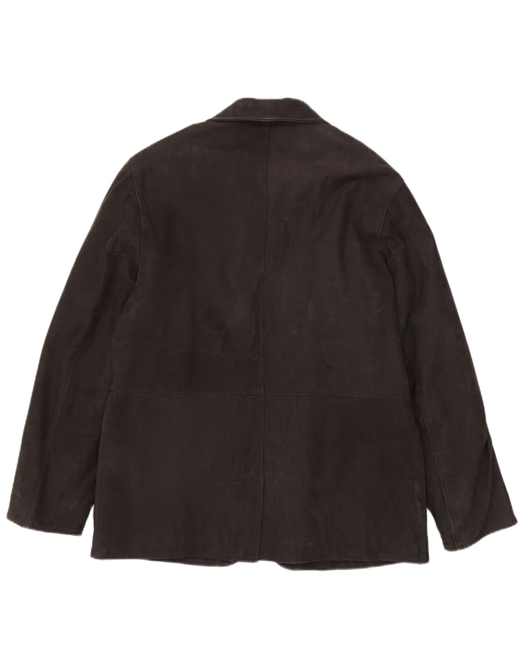 Jaqueta de couro masculina vintage IT 50 grande couro preto