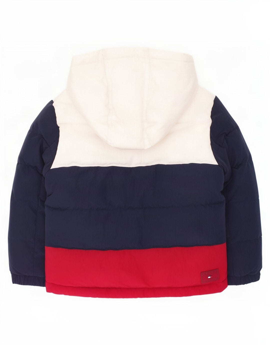 Tommy Hilfiger Jaqueta acolchoada masculina 3-4 anos Colorblock multicolorido