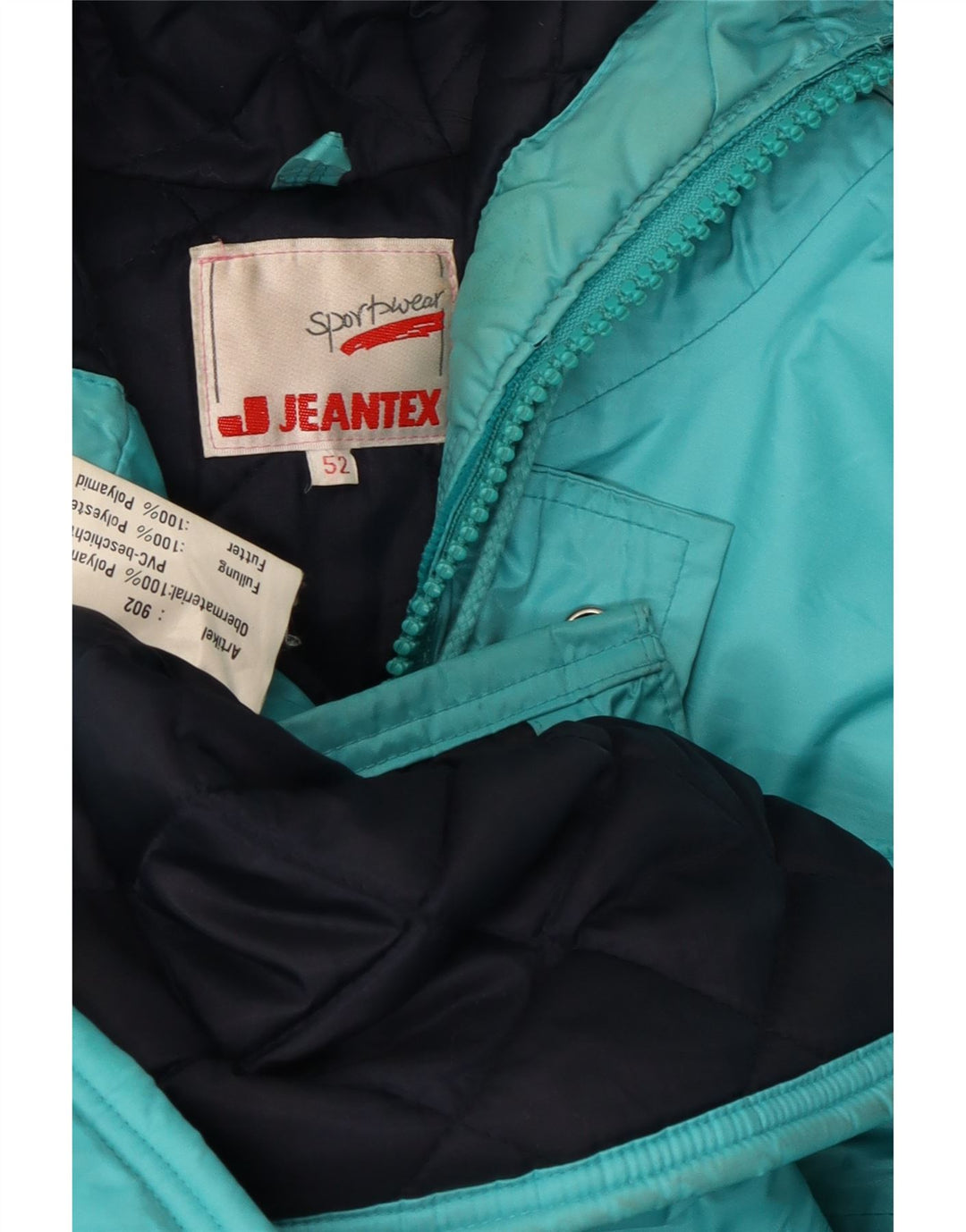 Jaqueta Parka masculina com capuz J Jeantex IT 52 XL azul poliamida