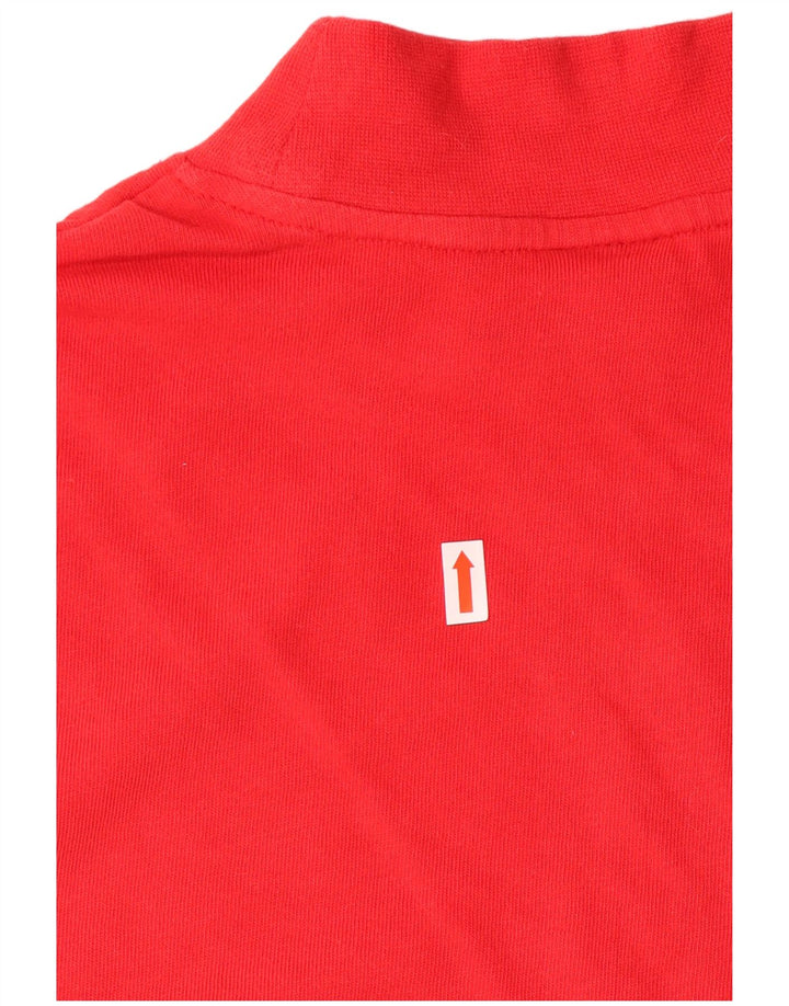 Top masculino NIKE manga comprida grande algodão vermelho
