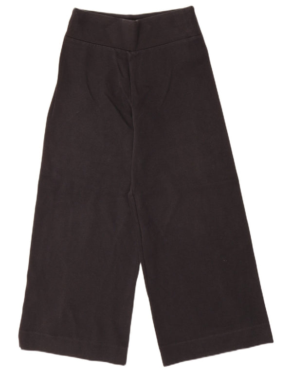 Calça feminina Cos de perna larga UK 6 XS algodão preto