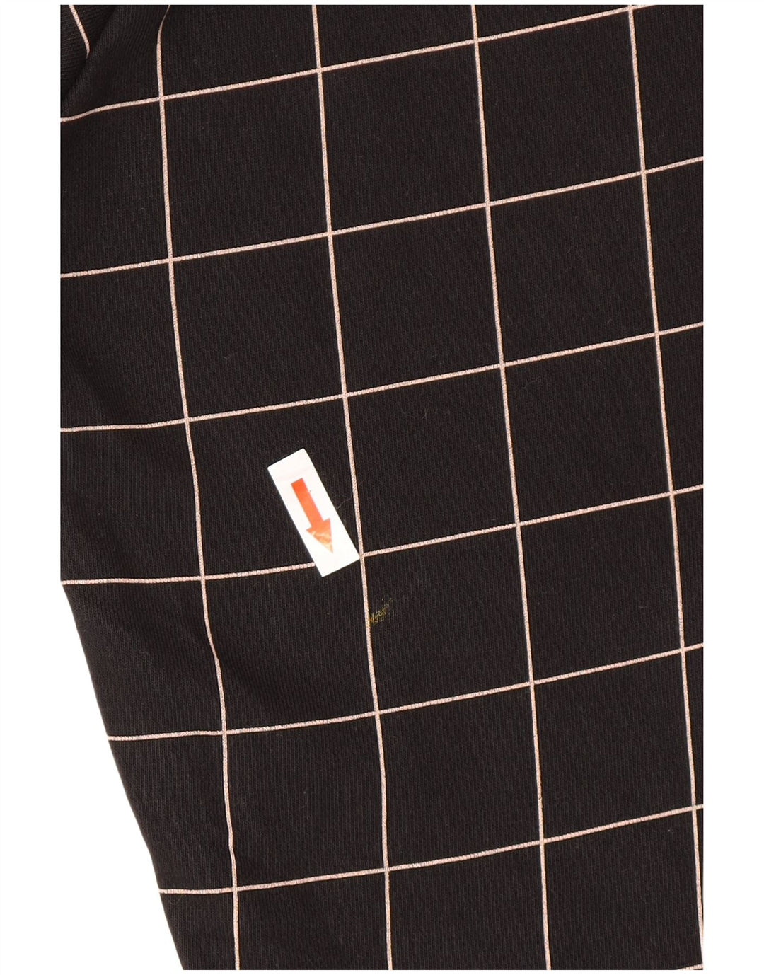 Fila Mens Graphic Hoodie Jumper Pequeno Algodão Xadrez Preto