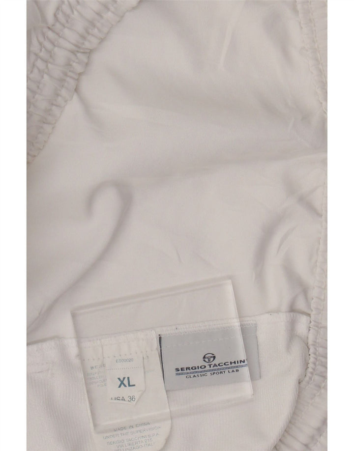 SERGIO TACCHINI Shorts esportivo masculino XL poliéster branco