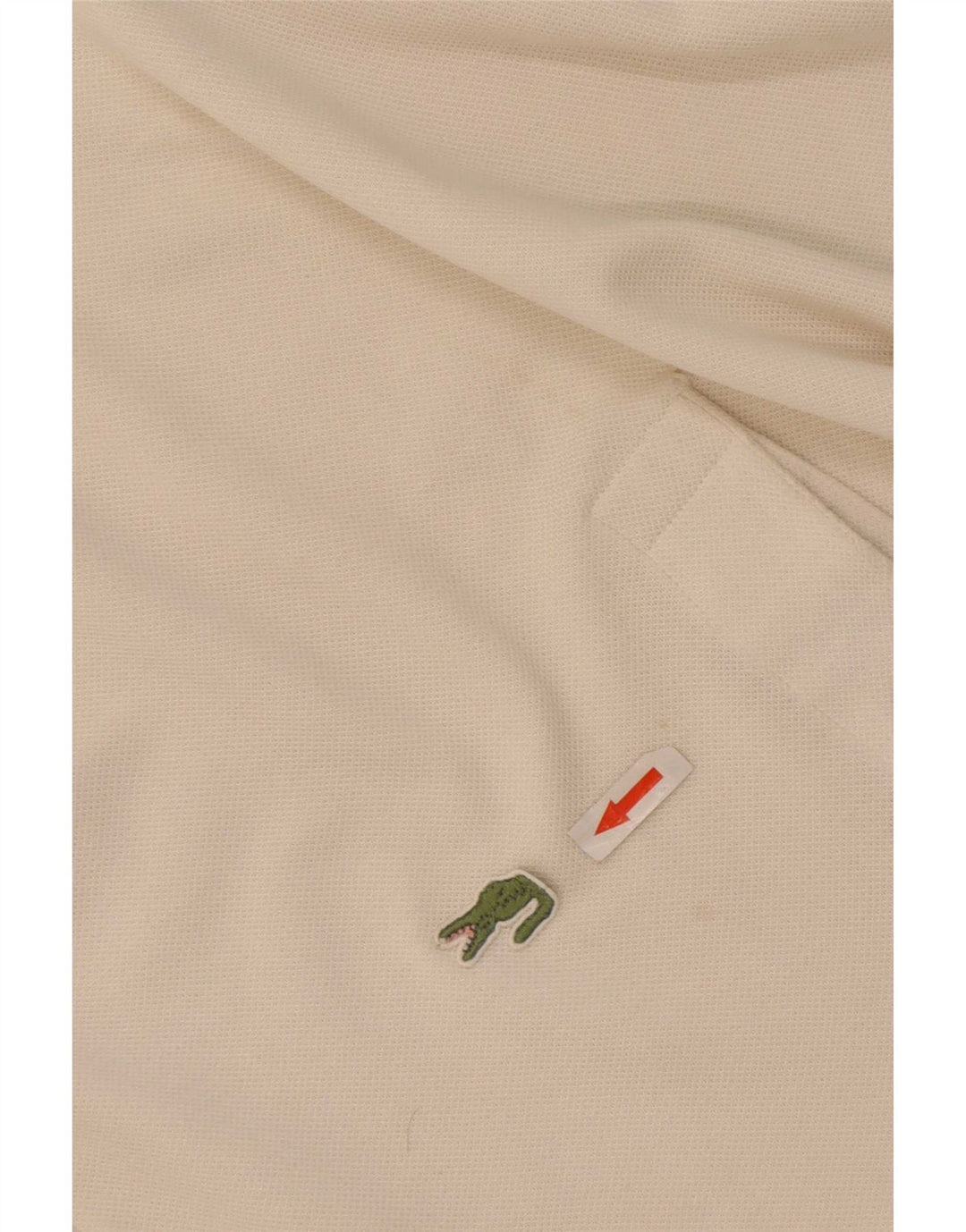 Camisa polo masculina Lacoste tamanho 6 XL branca