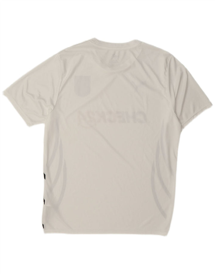 Camiseta masculina Puma Deutshland Graphic grande poliéster branco