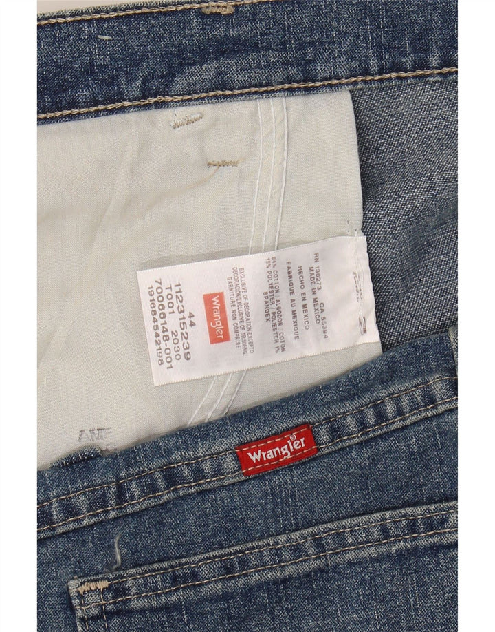WRANGLER Mens Cargo Denim Shorts W44 2XL Blue Cotton Vintage Wrangler and Second-Hand Wrangler from Messina Hembry 