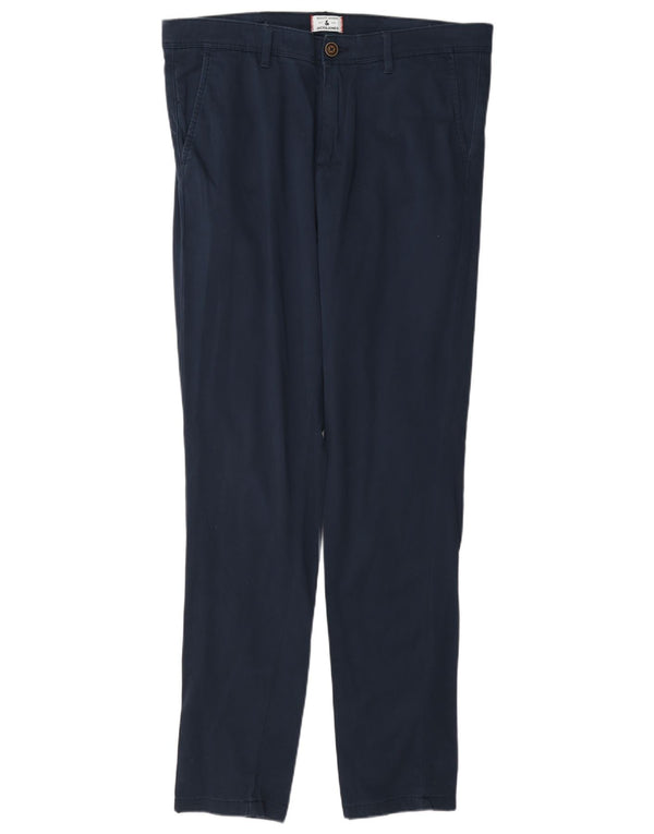 Calça Chino Masculina Slim Jack & Jones W34 L34 Algodão Azul Marinho