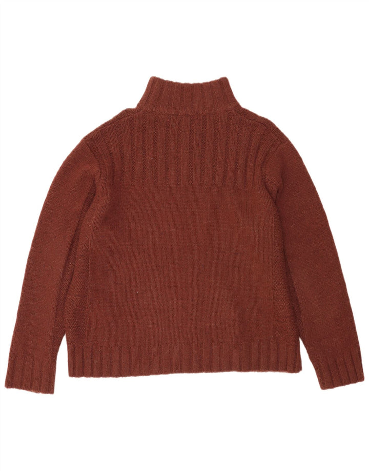 Suéter masculino Marks & Spencer com zíper e gola XL marrom acrílico